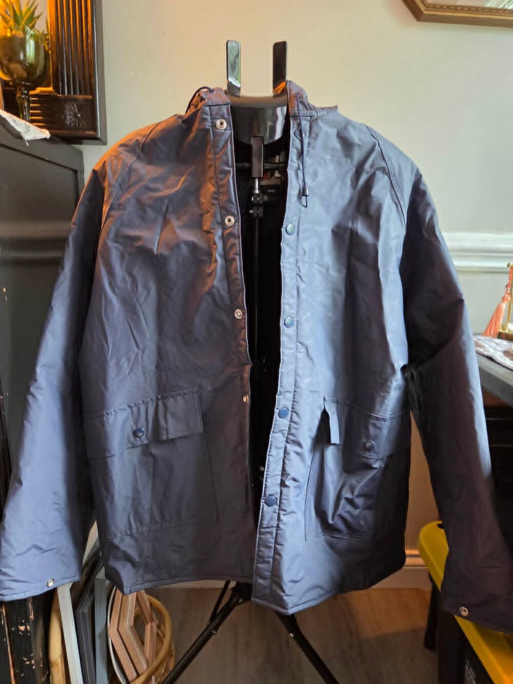 Sports Afield Men’s XL Navy Blue Quilted Lined Snap Front Outdoor Jacket